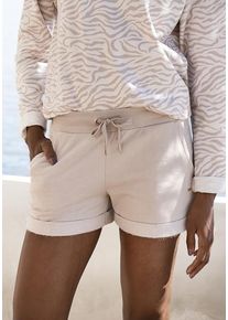 Lascana Shorts nougat Gr. 36/38 für Damen. Mit Kordel, Metalllabel. Bequem. Nachhaltig.