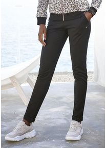 Lascana Loungepants schwarz Gr. 32/34 für Damen. Mit Tunnelzug, Kordelzug. Bequem. Nachhaltig.