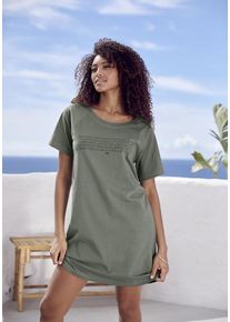 Kangaroos Bigshirt beige Gr. 32/34 für Damen. Mit Rundhals. Lässig Geschnitten. Nachhaltig.