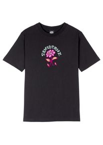 Santa Cruz Delfino Flower Front T-Shirt T-Shirt Damen (Gr 6 |schwarz)