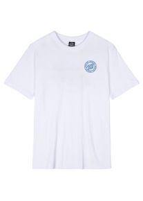 T-Shirt Santa Cruz Check Outline Ringed Dot Damen (Gr 10 |weiß)