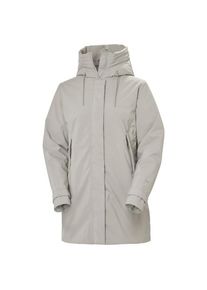 Helly Hansen Victoria Insulated Mid Rain Jacket Mantel Damen Reisen (Gr XL |grau |wasserdicht)