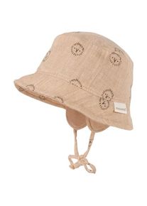 Hut MaxiMo Baby's Hütchen Musselin Band Ohrenkl. Futter Kinder (Gr 43 cm |beige)