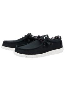 Sneaker HeyDude Wally Canvas Herren (Gr 41 |schwarz)