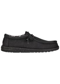 HeyDude Wally Canvas Sneaker Herren (Gr 42 |schwarz)