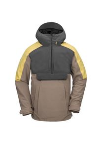 Skijacke Volcom Brighton Pullover Herren (Gr S |braun |wasserdicht)
