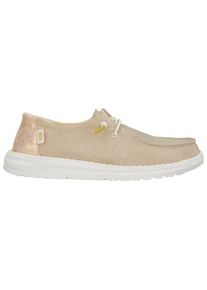 Sneaker HeyDude Wendy Metallic Sparkle Damen (Gr 37 |beige)