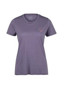 Merinoshirt Stoic Merino155 LaholmSt. Print T-Shirt Sun Damen (Gr 3XL |grau/lila)