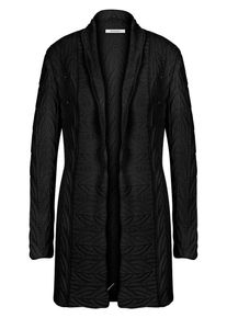 Peter Hahn - Long-Strickjacke, schwarz, Gr. 36 / S - Baumwolle