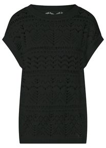Peter Hahn - Rundhals-Pullover, schwarz, Gr. 36 / S - Baumwolle