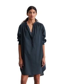 Marc O'Polo MARC O'POLO Damen Hemdblusenkleid "aus leichtem Baumwoll-Voile"muted blau, Gr. 38, unifarben, Obermaterial: 100% Baumwolle; Futter: 100% Modal,