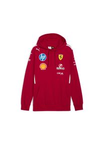 Puma Herren Hoodie "Scuderia Ferrari HP 2025 Fahrer Hoodie Herren"schwarz cherry rot, Gr. M, Obermaterial: 100% Baumwolle; Kapuzenfutter: 100%