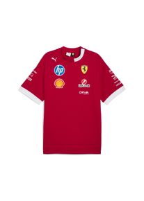 Puma Herren T-Shirt "Scuderia Ferrari 2025 Drivers T-Shirt Herren"schwarz cherry rot, Gr. XXL, clean, Obermaterial: 100% Baumwolle; Kragen: 100%