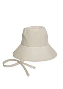 Marc O'Polo MARC O'POLO Damen Sonnenhut "aus Leinen"silky stone, Gr. L, unifarben, Obermaterial: 100% Leinen; Füllung: 100% Nicht verfügbar; Futter: 100% Nicht