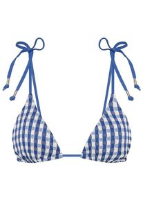 Seafolly Bella Slide Tri Bikini-Top Damen (Gr 10 |blau)
