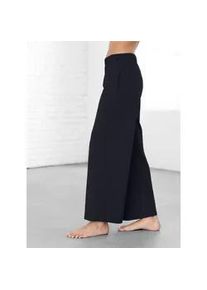 Schlupfhose, Damen, Gr. 44, Normalgr&ouml;&szlig;en, bunt (marine, bordeaux), 100% Baumwolle, unifarben, lang, Hosen Schlupfhose