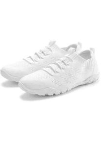 Sneaker Vivance "Freizeitschuh, Halbschuh mit ultraleichter und flexibler Sohle", Damen, Gr. 38, wei&szlig;, Obermaterial: 100% Textilmaterial. Decksohle: 100% Textilmaterial. Futter: 100% Textilmaterial. Laufsohle: 100% Synthetik, unifarben, Basic, Schuhe Sneaker, zum Reinschl&uuml;pfen mit elastischen Schn&uuml;rb&auml;ndern VEGAN