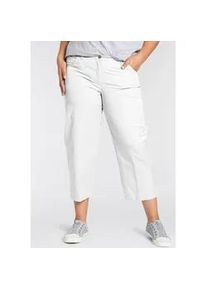 7/8-Hose KjBRAND ""Babsie: bequemer Oberschenkel"", Damen, Gr. 48, N-Gr, weiß, Web, Obermaterial: 98% Baumwolle, 2% Elasthan, unifarben, bequem 7/8-Länge, Hosen 5-Pocket-Hose, Sommerlich, leichter Baumwoll-Stretch