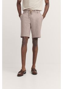 Bugatti Herren Bermudas30, beige, casual, Gr. 48, unifarben, 73% Polyester, 22% Viskose, 5% Elasthan, Hosen, mit Kordelzug
