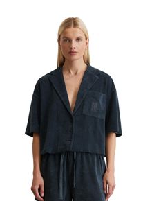 Marc O'Polo MARC O'POLO Damen T-Shirt "aus softem Baumwolle-Mix"muted blau, casual, Gr. XXL, unifarben, Obermaterial: 80% Baumwolle, 20% Polyester, Shirts