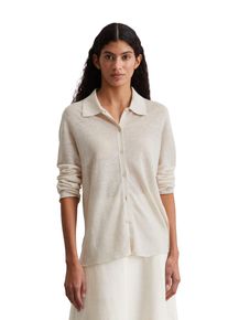 Marc O'Polo MARC O'POLO Damen Cardigan "aus reinem Leinen"silky stone, casual, Gr. XL, unifarben, Obermaterial: 100% Leinen, Strickjacken