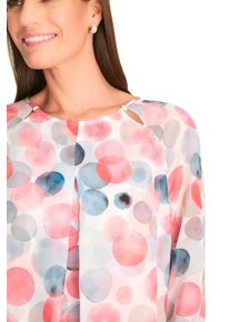 Damen Druckblusesorbet, sanftes weiß, modisch, Gr. 40, HERMANN LANGE Collection, gemustert, Web, Obermaterial: 100% Polyester, Blusen, mit Cut-Outs