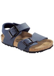 Sandalen Birkenstock New York Birkibuc Kinder (Gr 25 - Narrow |blau)