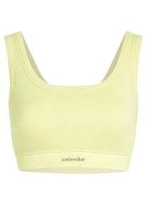 Sport-BH Icebreaker Merino Rib Lotus Bra Damen (Gr L |gelb)