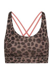 Sport-BH Hey Honey Criss-Cross Bra Leo Damen (Gr S |braun)