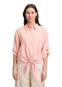 Cartoon Damen Kurzarmbluse "Cartoon Leinenbluse mit Kragen"light peach, casual, Gr. 40, Obermaterial: 100% Leinen., Blusen