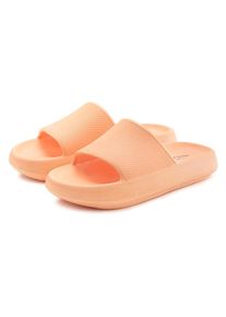 Venice Beach Set: Badepantolette peach Gr. 36 für Damen