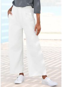 ELBSAND Sweathose weiß Gr. L (40) für Damen. Mit Logodruck. Figurumspielend. Nachhaltig.