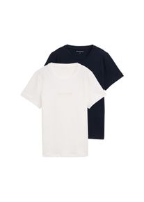 Tom Tailor T-Shirt, (Packung, 2 tlg.), mit Logo Schriftzug