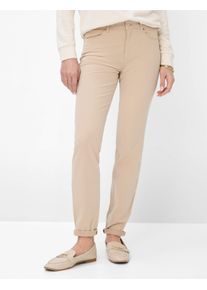 Brax Damen Five-Pocket-Hose Style SHAKIRA ALMOND, Beige, Gr. 48K
