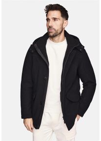 NEW CANADIAN Herren Winterjacke, schwarz, elegant, Gr. 64, unifarben, 100% Polyester, Jacken, mit toller Woll-Optik