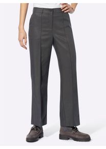 Heine Damen Culotte, grau, Gr. 40, unifarben, 63% Lyocell, 37% Polyester, Hosen