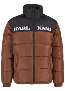 Karl Kani Herren Winterjacke "Karl Kani Damen KM-JK012-022-10 KK Retro Essential Puffer Jacket", braun, klassisch, Gr. XXL, mehrfarbig, 100%