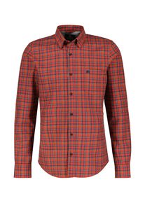 Lerros Herren Langarmhemd "Lerros Karohemd, verdeckter Button-down-Kragen", grau, Gr. XXXL, 100% Baumwolle, Hemden