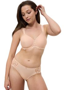 Triumph Damen Minimizer-BH "Modern Finesse W01", Gr. 95, beige, Microtouch, Spitze, Obermaterial: 65% Polyamid, 21% Elasthan, 14% Polyester,