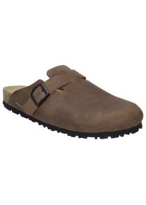 Josef Seibel Herren Clog "Josef 04", Gr. 44, braun, Leder, klassisch, Schuhe, Sommerschuh, Schlappen, Urlaub, mit komfortablem Fußbett