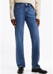 Tommy Hilfiger Damen Straight-Jeans "CLASSIC STRAIGHT", blau, casual, Gr. 25, unifarben, Obermaterial: 99% Baumwolle, 1% Elasthan, Jeans, mit