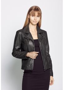 JCC Damen Lederjacke "Erijona", grau, Gr. 36, Oberstoff: 100% Lammnappa-Leder / Futter. 100% Polyester, Jacken