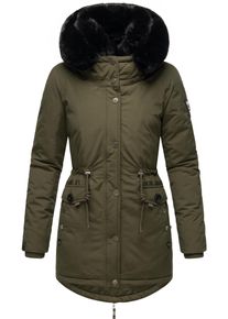 Navahoo Damen Wintermantel "Sweety Deluxe", grün, casual, Gr. M, Obermaterial: 60% Baumwolle, 40% Nylon, Futter: 100% Polyester, Wattierung: 100%
