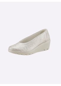 Suave Damen Slipper, Gr. 41, beige, Leder, sportlich, Schuhe