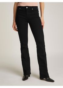 Tommy Hilfiger Damen Bootcut-Jeans "Bootcut Regular Waist", schwarz, casual, Gr. 30, unifarben, Denim/Jeans, Obermaterial: 98% Baumwolle, 2%