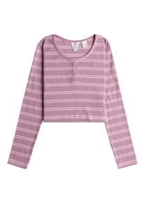 Roxy Kinder Shirttop "Violet Chemistry"mauve orchid stripy stripe, Gr. 6, 95% Baumwolle, 5% Elasthan, Tops