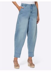 Heine Damen Bequeme Jeans, blau, Gr. 38, unifarben, 95% Baumwolle, 3% Polyester, 2% Elasthan, Jeans