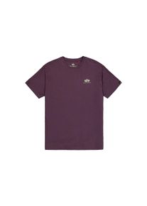 Herren T-Shirt "Alpha Industries Men - T-Shirts Basic T Small Logo", lila, Gr. XXL, Alpha Industries, Obermaterial: 100% Baumwolle, Shirts