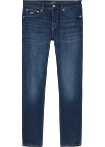 Tommy Jeans Herren Slim-fit-Jeans "SCANTON SLIM", blau, casual, Gr. 33, Denim/Jeans, Obermaterial: 92% Baumwolle, 6% Polyester, 2% Elasthan, Jeans,