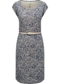 Ragwear Damen Shirtkleid "Lilithe YOUMODO", blau, casual, Gr. XXL, 50% Baumwolle, 50% Modal, Kleider, stylisches Sommerkleid mit Alloverprint